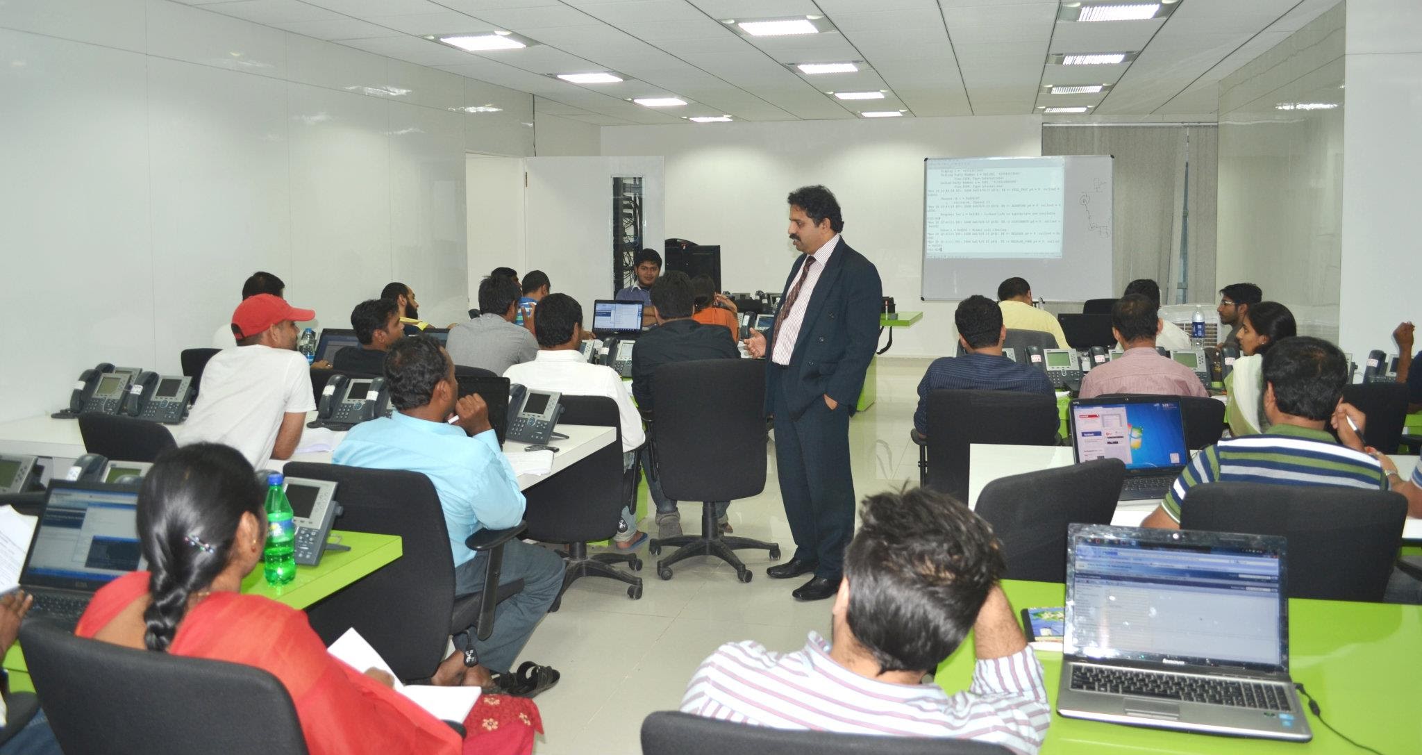 CCNP Voice training at Networkers Home with Cisco IP phones